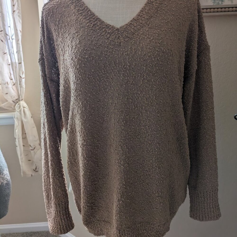 Grace & Lace Dijon Mustard lightweight wubby sweater